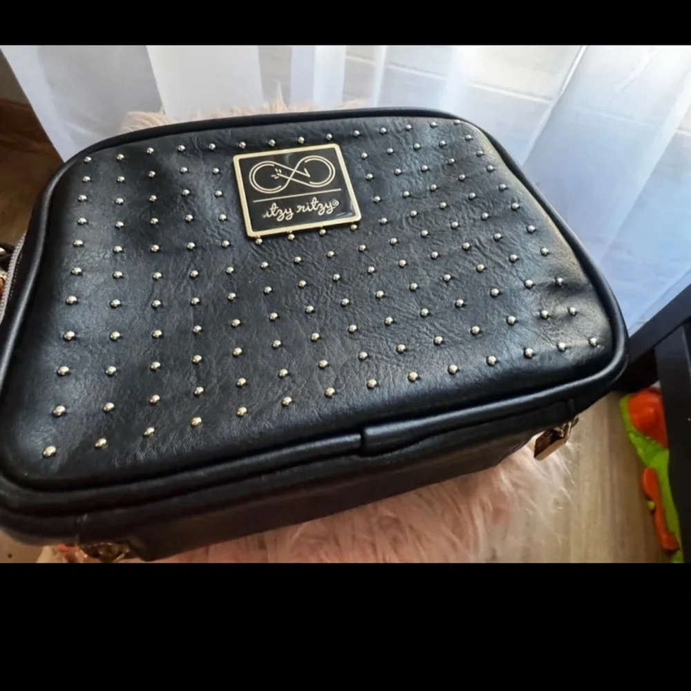 Black Studded Women's Bag - Picture 1 of 13
